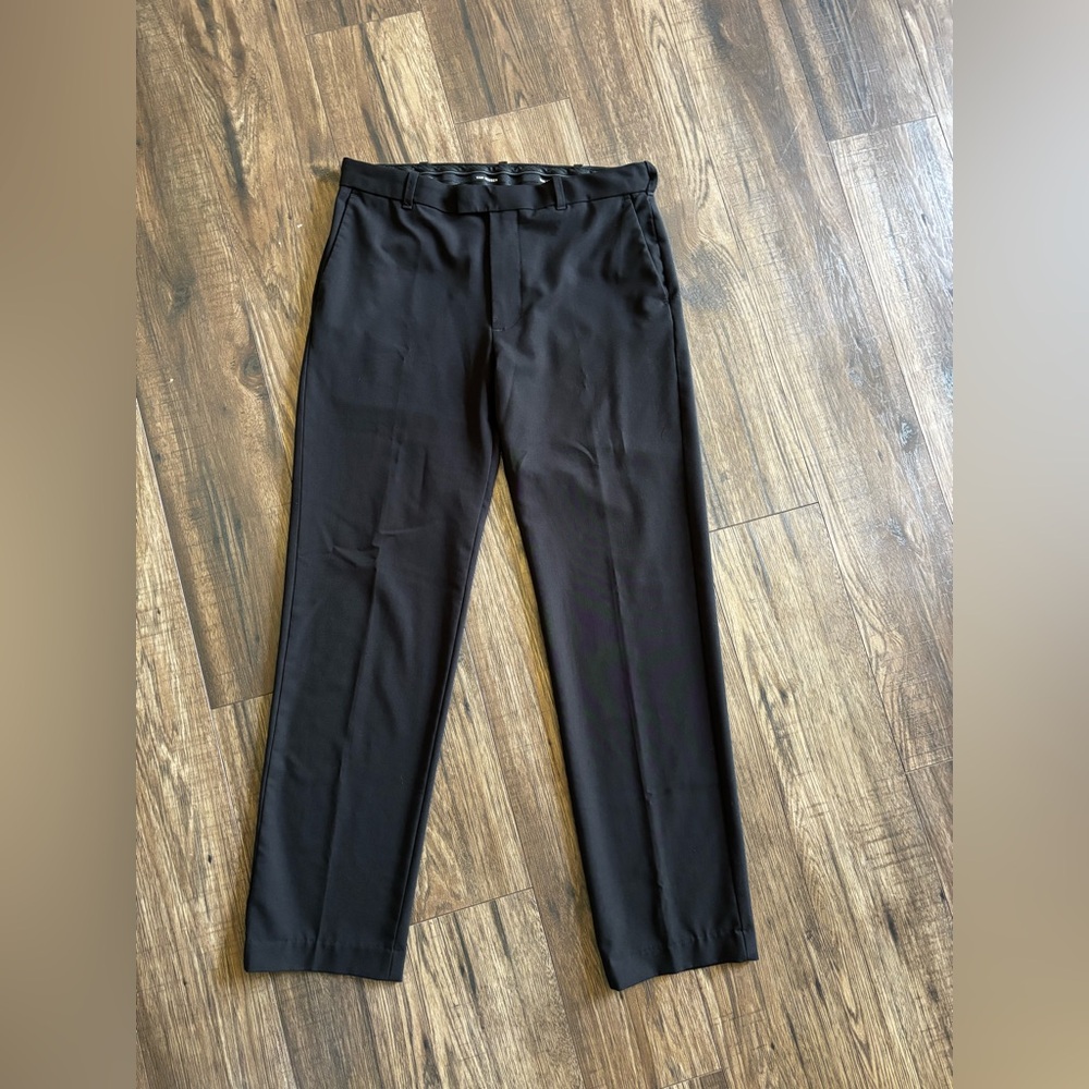 Van Heusen Men's Black Dress Trousers